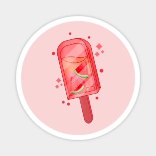 Watermelon Ice Pop Magnet